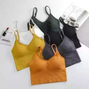 캐미솔 여성용 런닝탑 편안한브라민소매