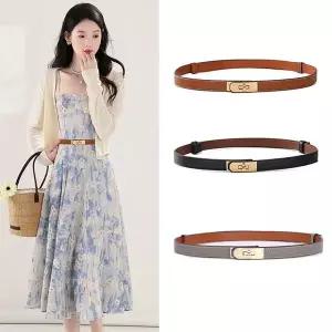 3컬러 슬림 벨트 원피스벨트 패션벨트 얇은 허리띠