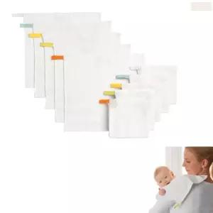 유아용 아기용 면 핸드타올 10개 33cm 고리달린 가제수건 고리형 손수건