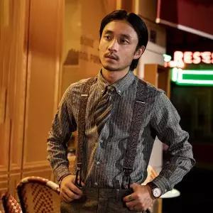 남자 경성의복 링클프리 개화기 유럽풍 코스프레 셔츠