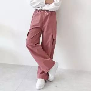 [의류] 와이드 여자 조거팬츠 카고바지 여성 밴딩 조거바지