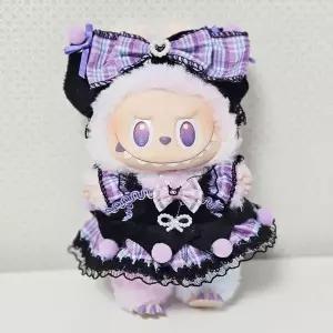 [콩심팥심]라부부 인형 옷 키링 원피스 모자 패션 의상 세트 꾸미기 악세사리