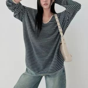 아트박스/신상오픈런 여성용 루즈핏 딥브이 힙커버 스웨터