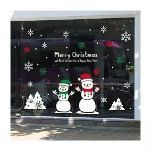크리스마스 FH97NP69 눈사람브라더 대형 유리창문 데코스티커