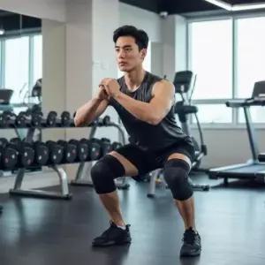 무릎 헬스 운동용 니슬리브 중량 스쿼트 하체 웨이트 트레이닝 안정용 긴 롱 남녀공용