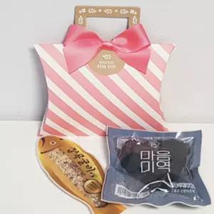 하트미역1개+잡곡굴비1개 _1세트(핑크반달_핑크리본) 추석 한가위 명절 새해 설 어린이집 생일 선물 답례품 유치원 행사