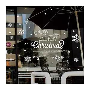 크리스마스 WX21PC84 눈꽃2 유리창문 데코스티커