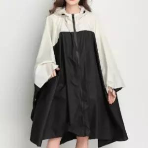 여성용 휴대 가능한 여름 지퍼 케이프 우비 코트