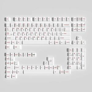 Soulcat 레트로 시리즈 러시아 9009 그리스 중공업 측면 인쇄 키캡 체리 포파일 PBT 염료 서브 1.7mm 두께