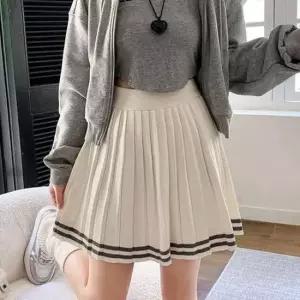 [의류] 스트라이프 니트 플리츠 미니스커트 스커트