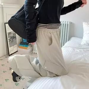 [신상오픈런]|CMP95AE|여성 루즈핏 카고팬츠 밴딩 와이드 바지 데일리용