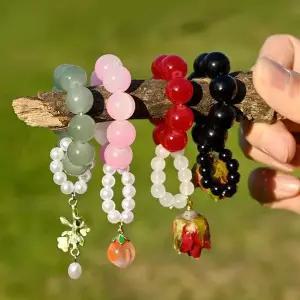 손가락염주 유리 반지 108배 불교 악세사리 굿즈 명상 합장주