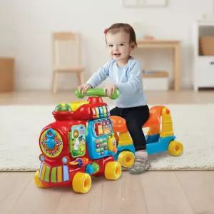 브이텍 알파벳 트레인 붕붕카 4in1 승용완구 붕붕이 장난감 걸음마연습 기차 트레일러