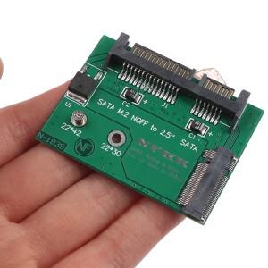 [호환품]1Pc M.2 NGFF SSD-하프 하이 2.5인치 SATA3 어댑터 카드 솔리드 스테이트 하드 디스크 변환기