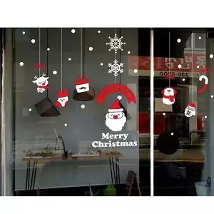 크리스마스장식빌친구들 NC43HZ46 유리 데코스티커