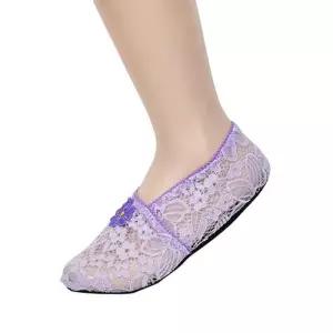 [마이모노샵][마이모노샵] 화려한 꽃무늬 컬러 부드러운 레이스 망사덧신 5매입 양말 (17255519)