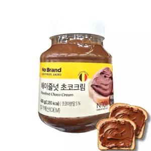 노브랜드 헤이즐넛 초코크림 400g 벨기에산 꾸덕한 초코잼