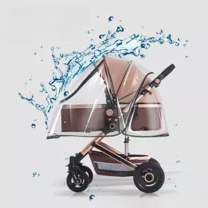 쌍둥이 유모차커버 방풍 레인커버 방수 보온 방한 투명