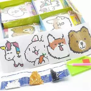 [골드스마일]큐빅 십자수세트 DIY 만들기 도안 스티커형 비즈공예