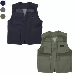 [리빌모아]남자 봄 여름 시원한 망사포켓 등산 조끼 IE-L-VE-WK7