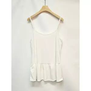 [하프클럽/샵앤]국산 여성 끈나시 밑단 프릴 레이어드 나시 티셔츠 LL-WSH-5161