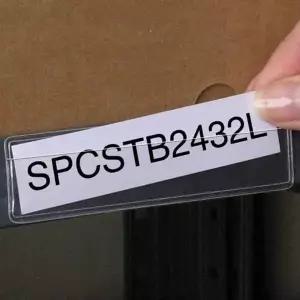 진열대네임택 게시판 이름표 투명한소재 몰드커터 선반라벨지 4P