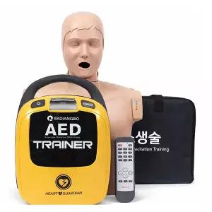 [태양] 써니 교육용 CPR 심폐소생술 마네킹 제세동기 세트 - 모니터형 + AED HR-503T