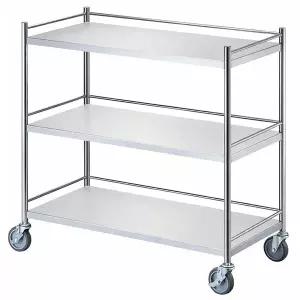 [홍재] 병원용 다용도 드레싱 스텐카트 3단 중형 HJ-8500