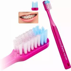 교정용 듀진트 교정 칫솔 [1팩] V 트림 커팅 미국산 브래킷 및 와이어 청소용 (샤크 오르토 소프트 1팩