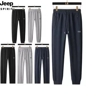 JEEP SPIRIT 남성용 봄 가을 니트 조거팬츠 트레이닝바지