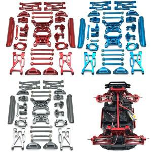 MJX 1/10 10208 리틀 몬스터 V1 메탈 프론트 스윙 암 스티어링 컵 허브 링크 로드 타워 RC 자동차 업그레이