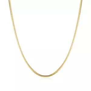 [비앤비골드] 14K 글로시 2mm 스네이크 뱀줄 체인 목걸이 IRN40650