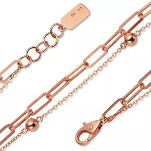 [비앤비골드] 14K 골드볼 캐스팅 두줄 체인 팔찌 NPB38097