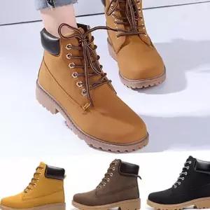 [라일리] Rly 여성 워커 패션 워커 데일리 레이스업 고무창 부