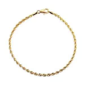 [비앤비골드] 14K 글램 2.3mm 트위스트 이태리 체인 팔찌 IRB40657