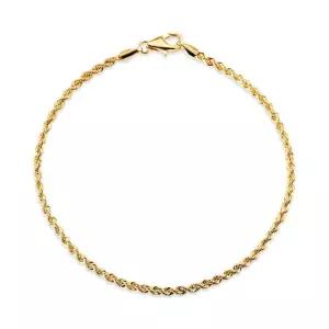 [비앤비골드] 14K 글램 1.8mm 트위스트 이태리 체인 팔찌 IRB40656