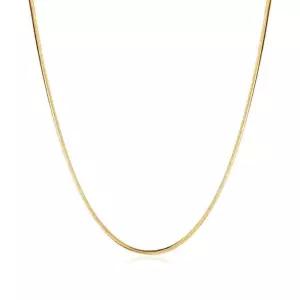 [비앤비골드] 14K 글로시 1.4mm 스네이크 뱀줄 체인 목걸이 IRN40649