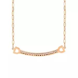 [비앤비골드] 14K DD 큐빅 스마일 스틱 체인 목걸이 JNN27096