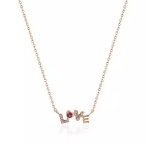 [비앤비골드] 14K LOVE 이니셜 체인 목걸이 MNN38603