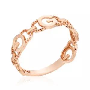 [비앤비골드] 14K 고딕G 원형볼 링크 체인 반지 SRS38680