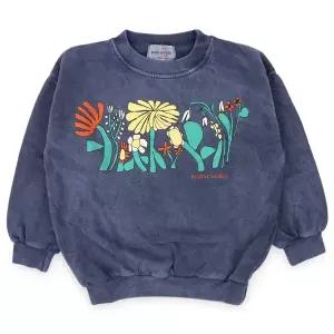 [보보쇼즈] 키즈 컬러 허벌리스트 맨투맨(네이비) B126AC042 411