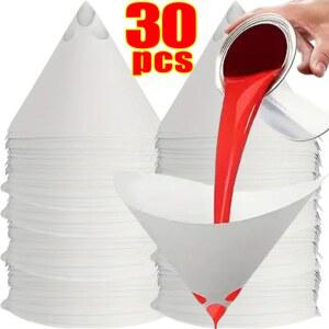 일회용 자동차 페인트 스프레이 메쉬 종이 필터 여과 나일론 깔때기 원추형