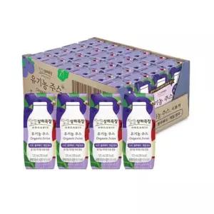 상하목장 유기농주스 사과 블루베리 케일 125ml 24개