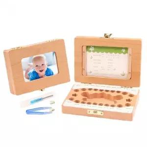 원목 유치보관함 젖니케이스 탯줄보관 포토프레임 각인 아기 성장기록 기념품