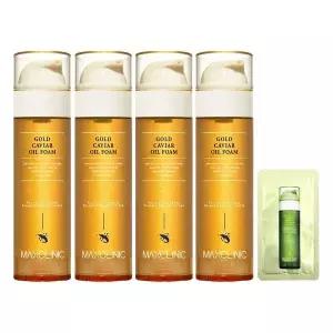 [맥스클리닉] 오일 폼 클렌징 골드 캐비어 대용량 110g 4개+샘플_P386362726
