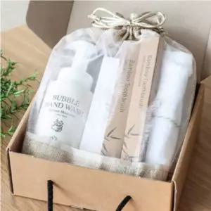 또바기 핸드워시 타올 핸드크림 대나무칫솔 더스트백 6종 세트 결혼식·행사 답례품