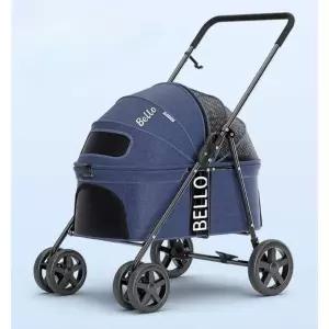 강아지유모차 중형견유모차 저상형 접이식 옐로우 M사이즈