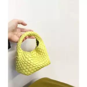위빙 가죽 뜨개 라탄백 편한 데일리 숄더백 여성