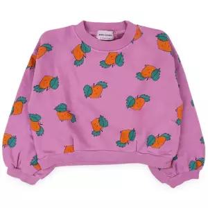 [보보쇼즈] 키즈 탠저린 올오버 프린팅 맨투맨(퍼플) B126AC044 511