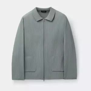 [롯데백화점]커스텀멜로우 그레이 플리츠 폴리 집업 가디건 CWWAS26111GYX